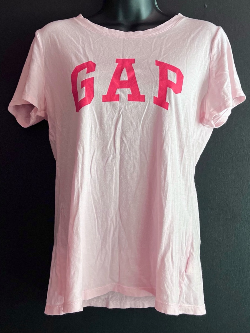 GAP Light Pink Tee with Hot Pink Logo
